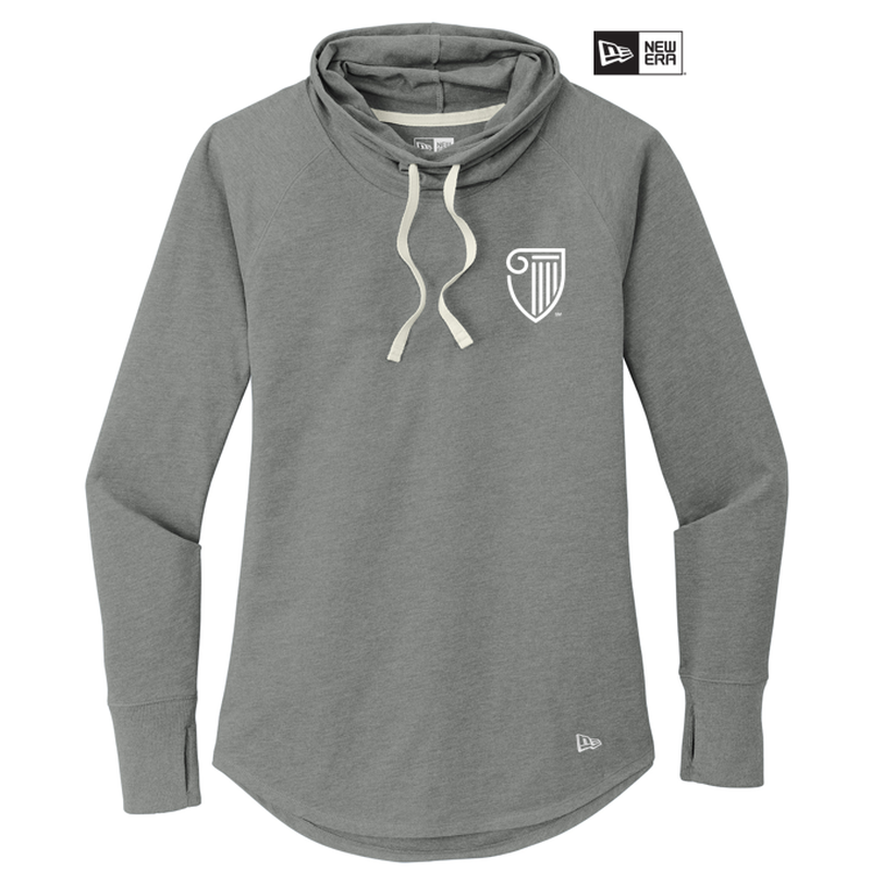 STRAYER New Era ® Ladies Sueded Cotton Blend Cowl Tee - Shadow Grey Heather