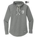 STRAYER New Era ® Ladies Sueded Cotton Blend Cowl Tee - Shadow Grey Heather