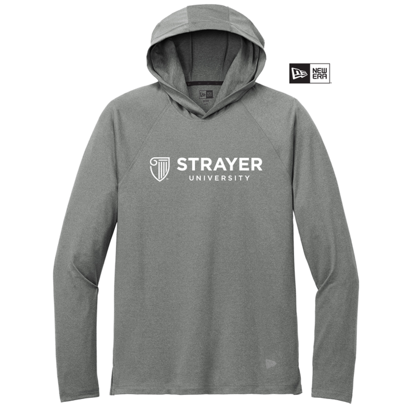 STRAYER New Era® Power Long Sleeve Hoodie - Shadow Grey Heather