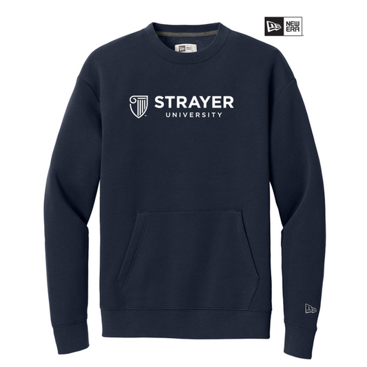 NEW STRAYER New Era ® Heritage Fleece Pocket Crew - True Navy