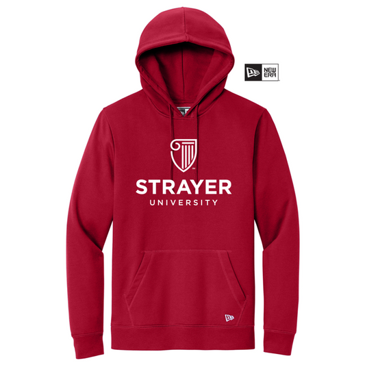 NEW STRAYER New Era ® Comeback Fleece Pullover Hoodie - Crimson