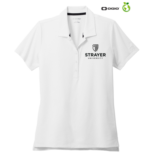 NEW STRAYER OGIO® Ladies Regain Polo - White