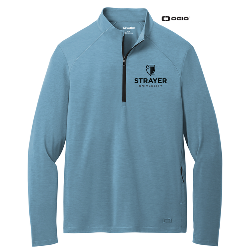 STRAYER OGIO® Motion 1/4-Zip - Blue Mist