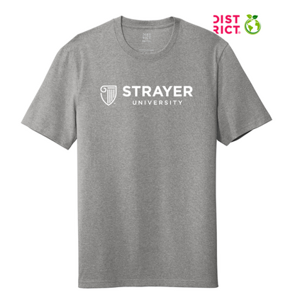 NEW STRAYER District ® Re-Tee ™-Light Heather Grey