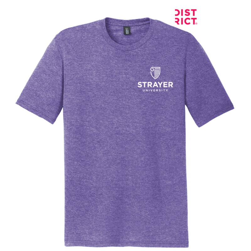 STRAYER District ® Perfect Tri ® Tee- Purple Frost
