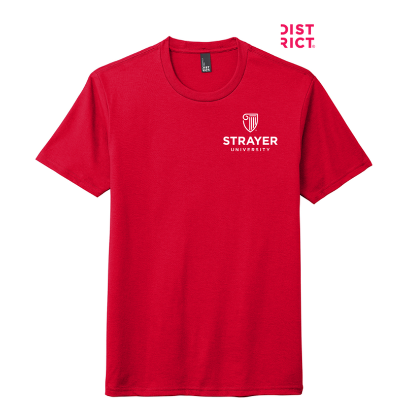 NEW STRAYER District ® Perfect Tri ® Tee- Classic Red