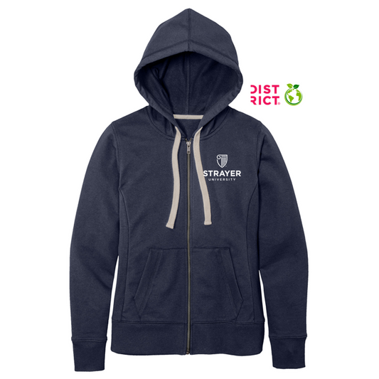 NEW STRAYER District® Women's Re-Fleece™ Full-Zip Hoodie - True Navy