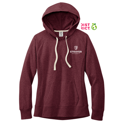 NEW STRAYER District® Women’s Re-Fleece™ Hoodie - Maroon Heather