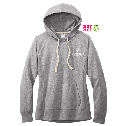 NEW STRAYER District® Women’s Re-Fleece™ Hoodie - Light Heather Grey