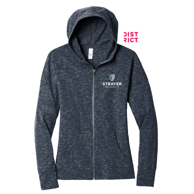 STRAYER District Women’s Medal Full-Zip Hoodie - New Navy