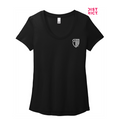 STRAYER District ® Women’s Flex Scoop Neck Tee-Black