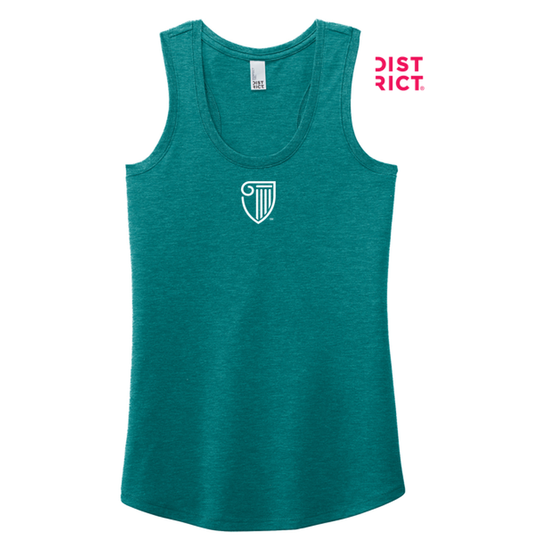 STRAYER District ® Women’s Perfect Tri ® Racerback Tank-Heathered Teal