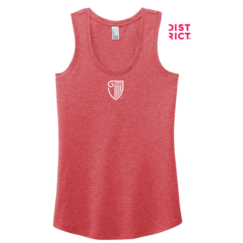 NEW STRAYER District ® Women’s Perfect Tri ® Racerback Tank-Red Frost