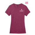 STRAYER District ® Women’s Perfect Weight ® Tee-Heathered Loganberry