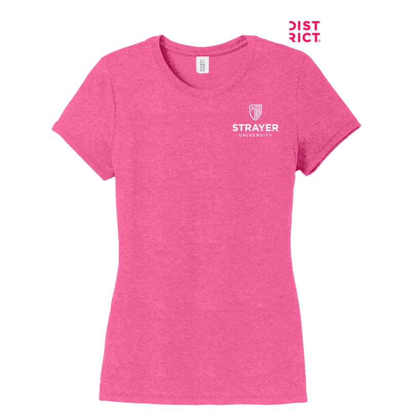 STRAYER District ® Women’s Perfect Tri ® Tee-FUCHSIA FROST