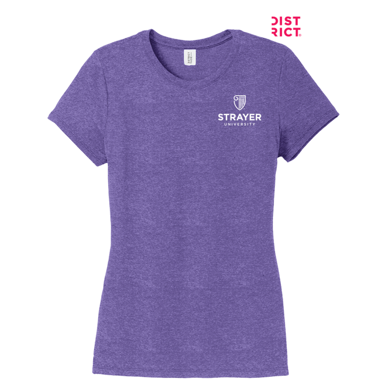 STRAYER District ® Women’s Perfect Tri ® Tee-Purple Frost