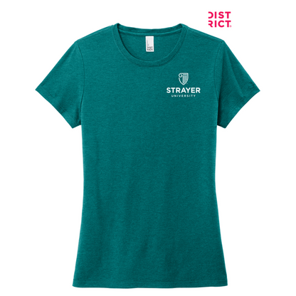 NEW STRAYER District ® Women’s Perfect Tri ® Tee-Heathered Teal