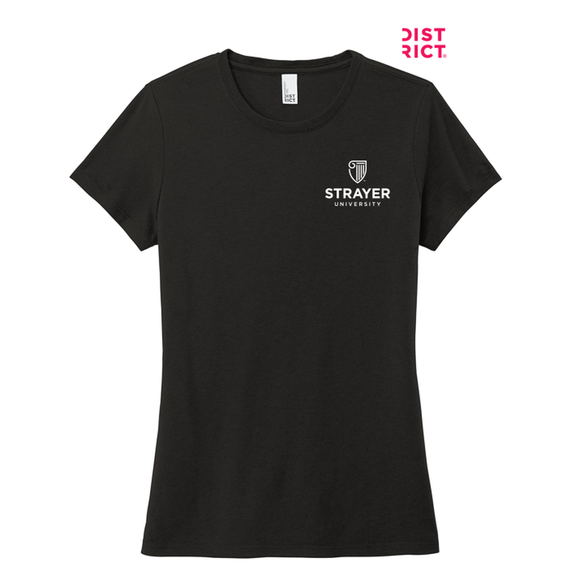 STRAYER District ® Women’s Perfect Tri ® Tee-BLACK