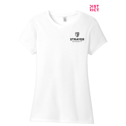 NEW STRAYER District ® Women’s Perfect Tri ® Tee-WHITE