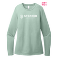 STRAYER District® Women’s Perfect Blend® CVC Long Sleeve Tee - Heathered Dusty Sage