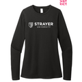 STRAYER District® Women’s Perfect Blend® CVC Long Sleeve Tee - Black