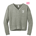STRAYER District® Women’s Perfect Tri® Fleece V-Neck Sweatshirt - Grey Frost