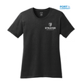 STRAYER Port & Company®  LADIES Core Blend Tee-Jet Black