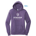 STRAYER Port & Company ® Ladies Core Fleece Pullover Hooded Sweatshirt-Heather Purple