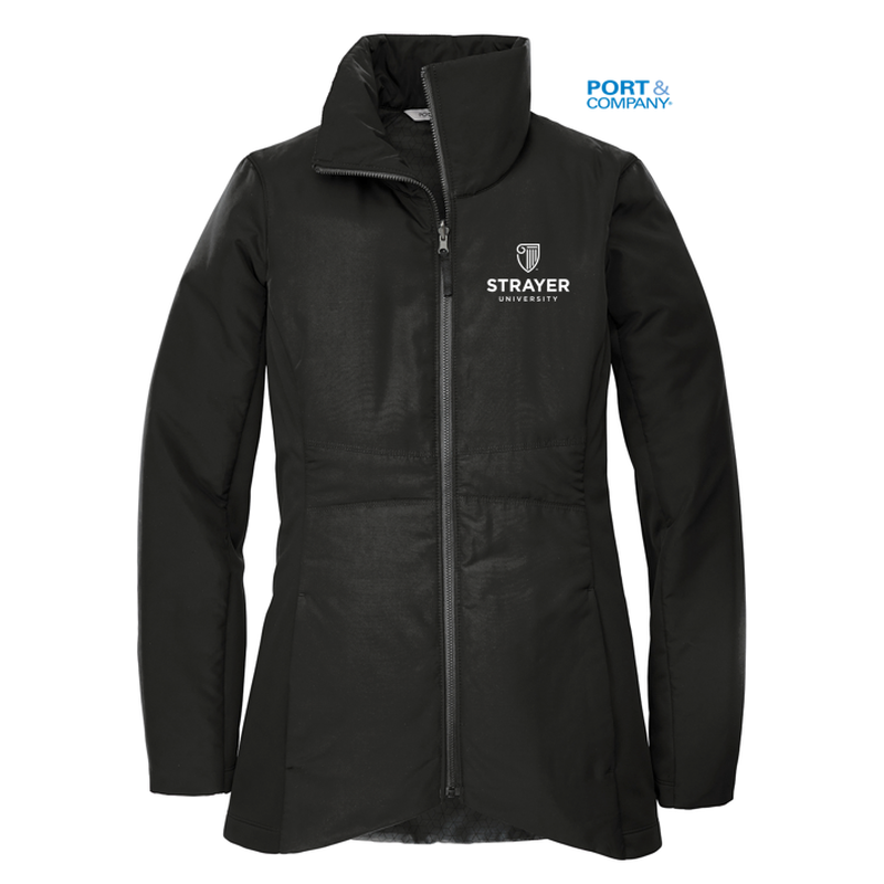 NEW STRAYER  Port Authority ® Ladies Collective Insulated Jacket-DEEP BLACK