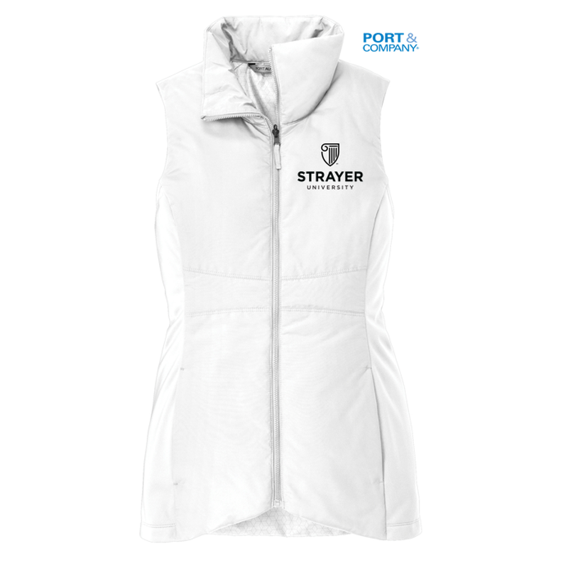 NEW STRAYER Port Authority ® LADIES Collective Insulated Vest WHITE