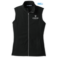 STRAYER Port Authority® Ladies Microfleece Vest BLACK
