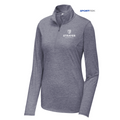 STRAYER Sport-Tek ® Ladies PosiCharge ® Tri-Blend Wicking 1/4-Zip Pullover - True Navy Heather