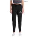 STRAYER Sport-Tek ® Ladies PosiCharge ® Tri-Blend Wicking Fleece Jogger-Black Triad Solid