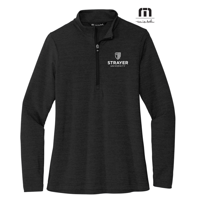 STRAYER TravisMathew Ladies Crestview 1/4-Zip - Black