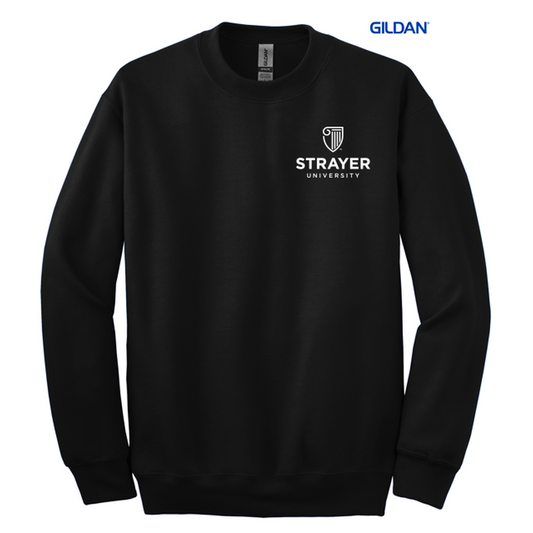 NEW STRAYER GILDAN DryBlend® Crewneck Sweatshirt BLACK