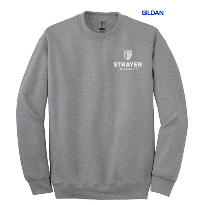 NEW STRAYER GILDAN DryBlend® Crewneck Sweatshirt SPORTS GREY