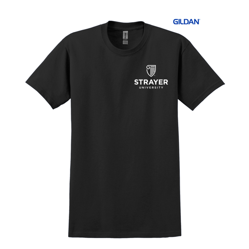 NEW STRAYER Gildan® - Ultra Cotton® 100% Cotton T-Shirt-BLACK