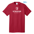 STRAYER Port & Company® - Core Cotton Tee- RED
