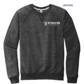 STRAYER JERZEES ® Snow Heather French Terry Raglan Crew-BLACK