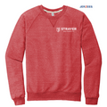 STRAYER JERZEES ® Snow Heather French Terry Raglan Crew-RED