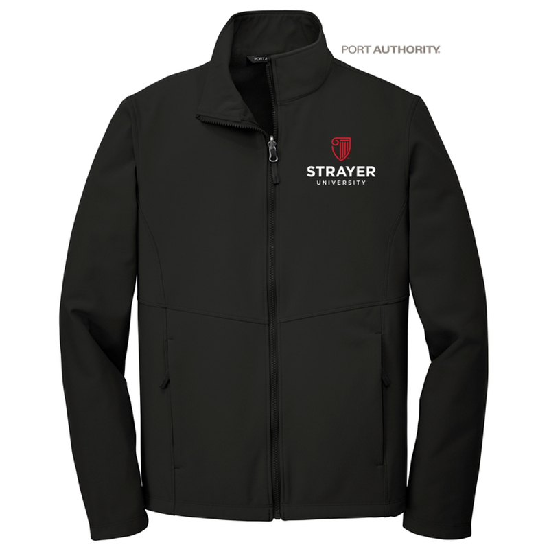 STRAYER Port Authority ® Collective Soft Shell Jacket-DEEP BLACK