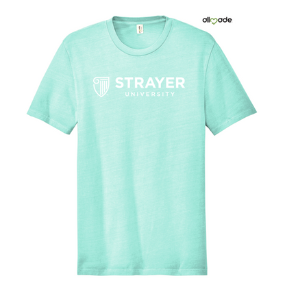 NEW STRAYER Allmade® Unisex Mineral Dye Organic Cotton Tee - Saltwater Blue