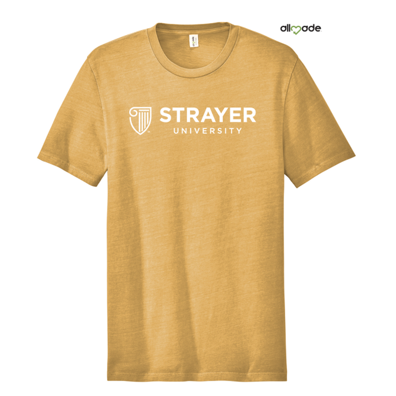 STRAYER Allmade® Unisex Mineral Dye Organic Cotton Tee - Golden Wheat