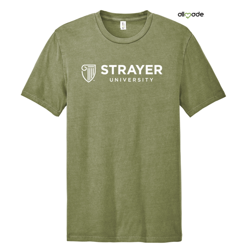STRAYER Allmade® Unisex Mineral Dye Organic Cotton Tee - Lichen Green