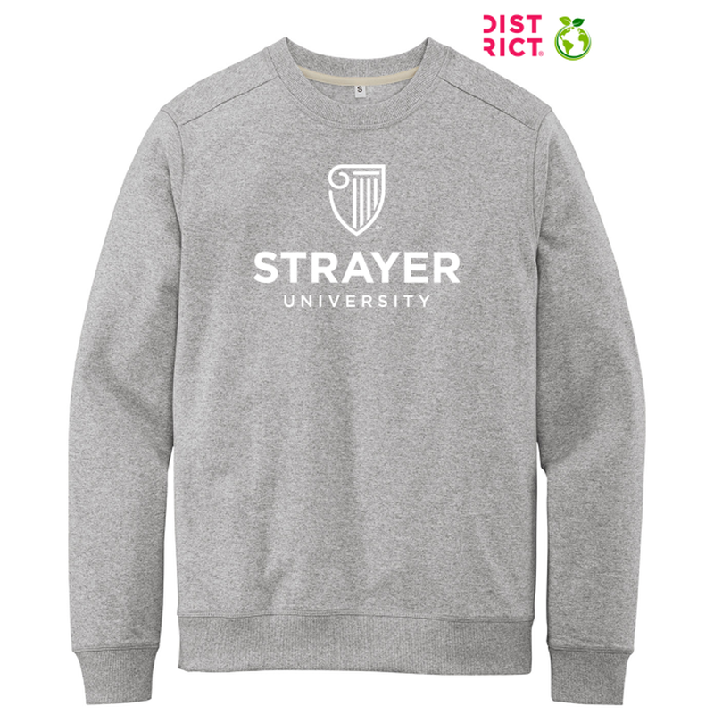 STRAYER District® Re-Fleece™ Crew - Light Heather Grey