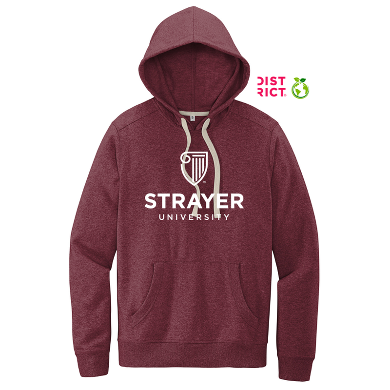 NEW STRAYER District® Re-Fleece™ Hoodie - Maroon Heather