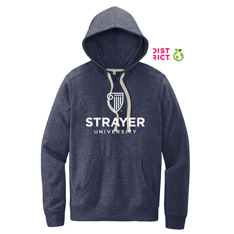 NEW STRAYER District® Re-Fleece™ Hoodie - Heathered Navy