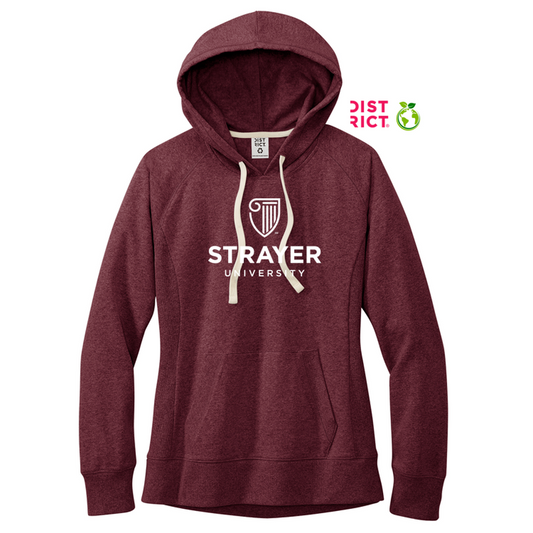 NEW STRAYER District® Women’s Re-Fleece™ Hoodie - Maroon Heather