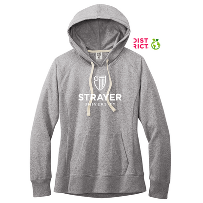 NEW STRAYER District® Women’s Re-Fleece™ Hoodie - Light Heather Grey