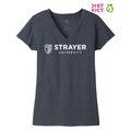 STRAYER District ® Women’s Re-Tee ® V-Neck - Heathered Navy